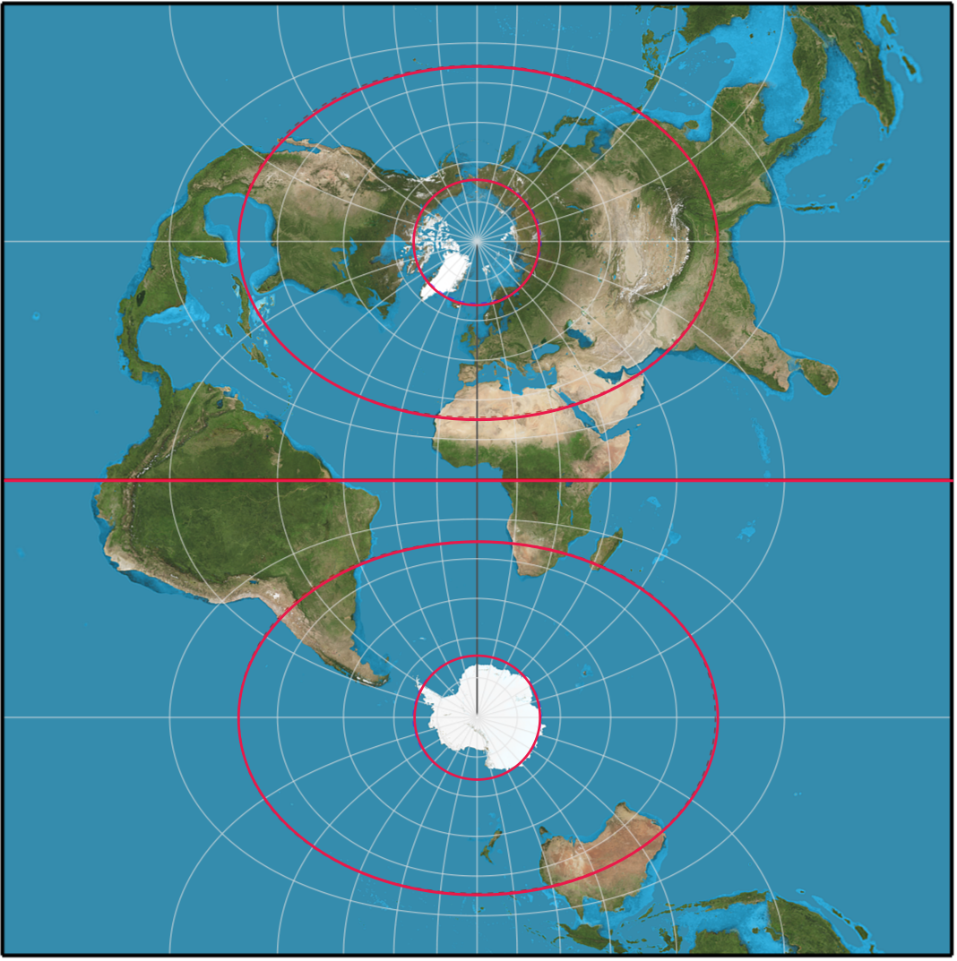 Transverse Mercator map