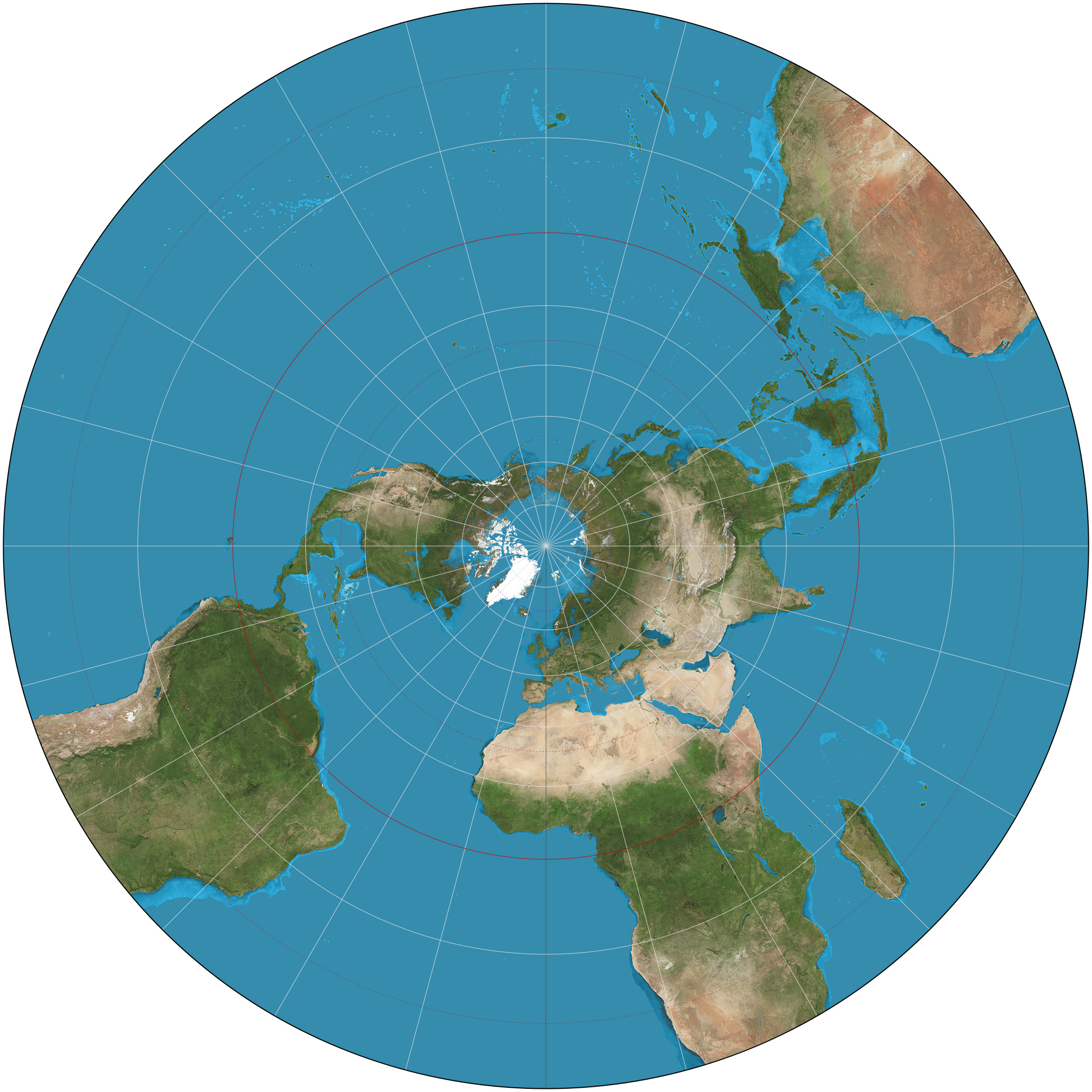 Stereographic map example